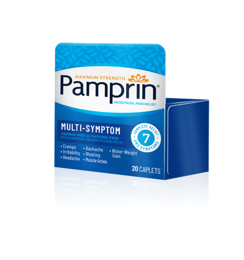 Pamprin Maximum Strength Multi-Symptom, Menstrual Period Symptoms Relief